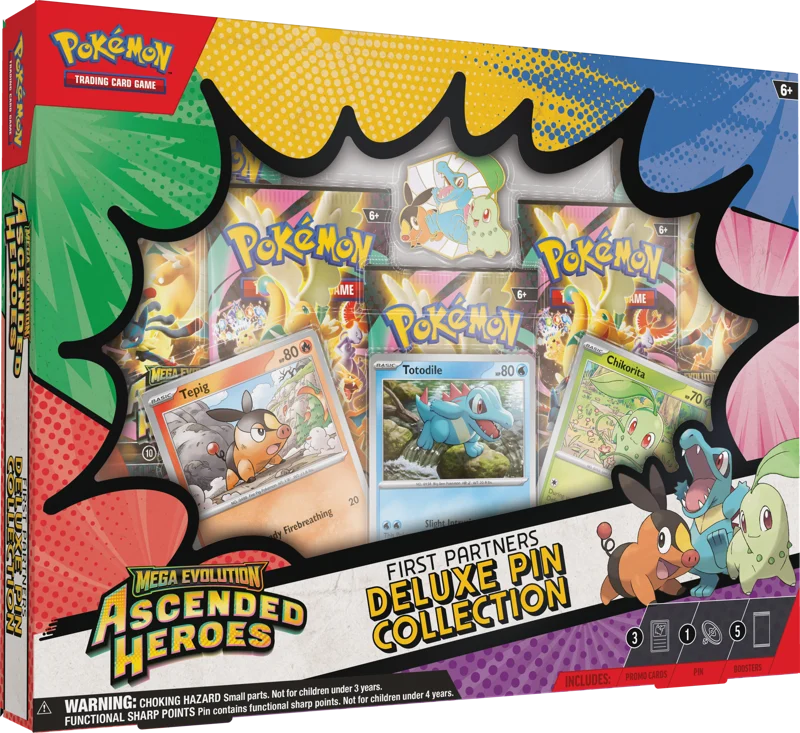 Pokemon TCG Mega Evolution Ascended Heroes Pin Collection