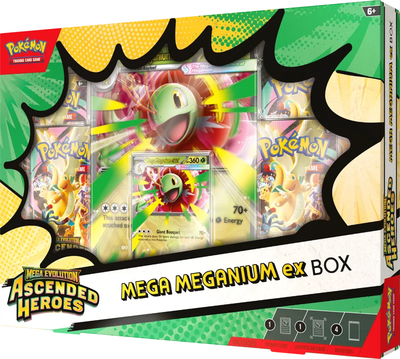 Pokemon Ascended Heroes Mega Meganium EX Collection Box