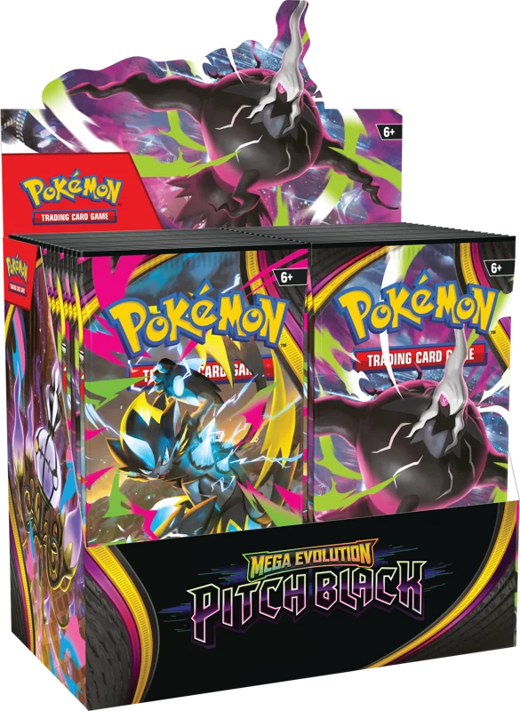 Pokémon Mega Evolution Pitch Black trading card game packaging