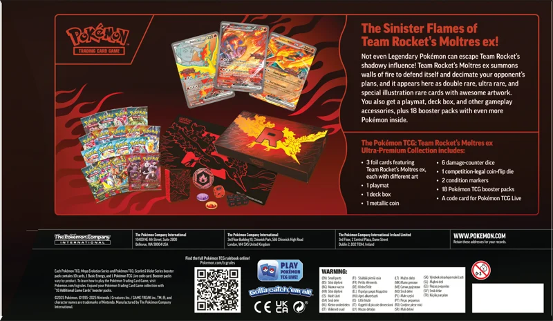 Pokemon Team Rocket's Moltres ex Ultra-Premium Collection