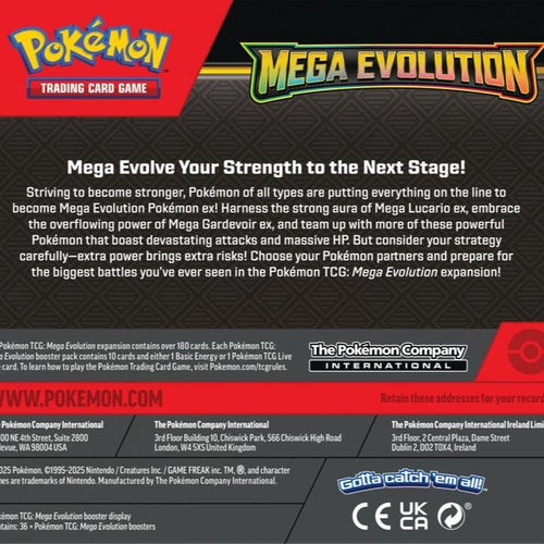 Pokemon TCG Mega Evolution Booster Box Sealed