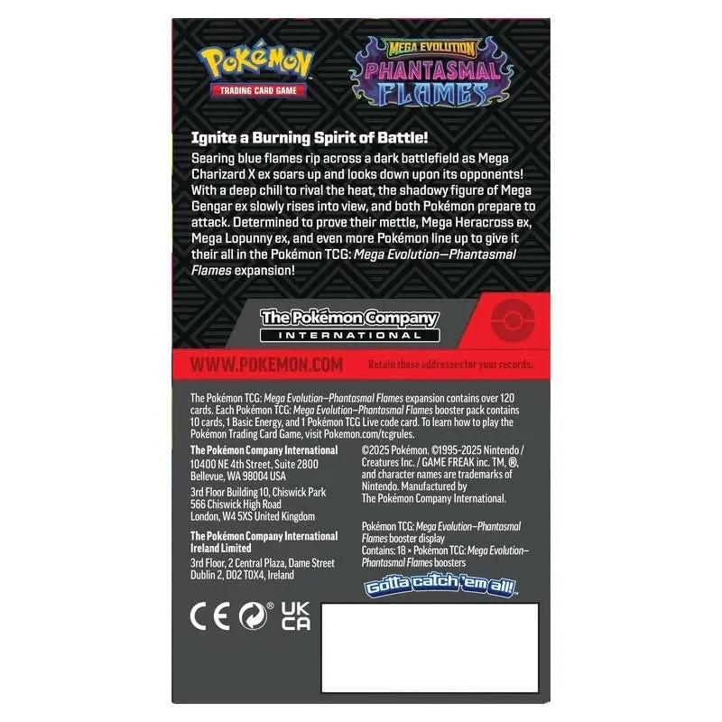 Pokemon Mega Evolution Phantasmal Flames Half Booster Box