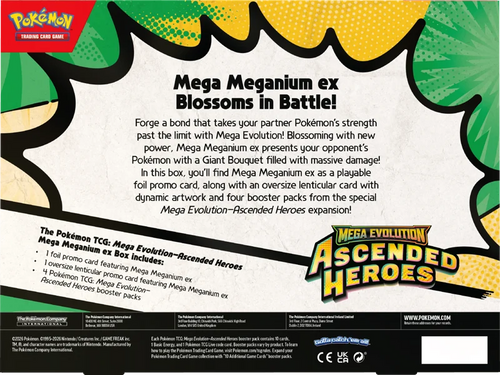 Pokemon Ascended Heroes Mega Meganium EX Collection Box