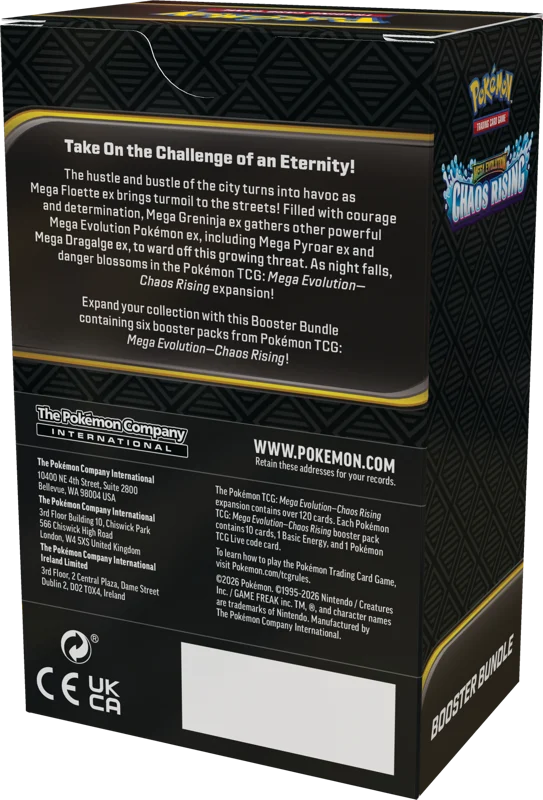 Pokemon Mega Evolution Chaos Rising Booster Bundle