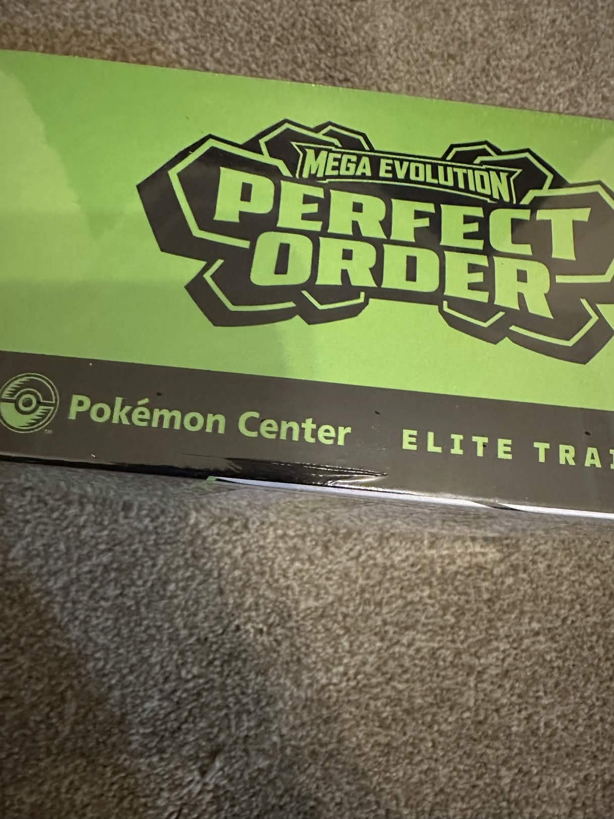 Pokémon TCG: Mega Evolution-Perfect Order Pokémon Center Elite Trainer Box - Ripped Seal