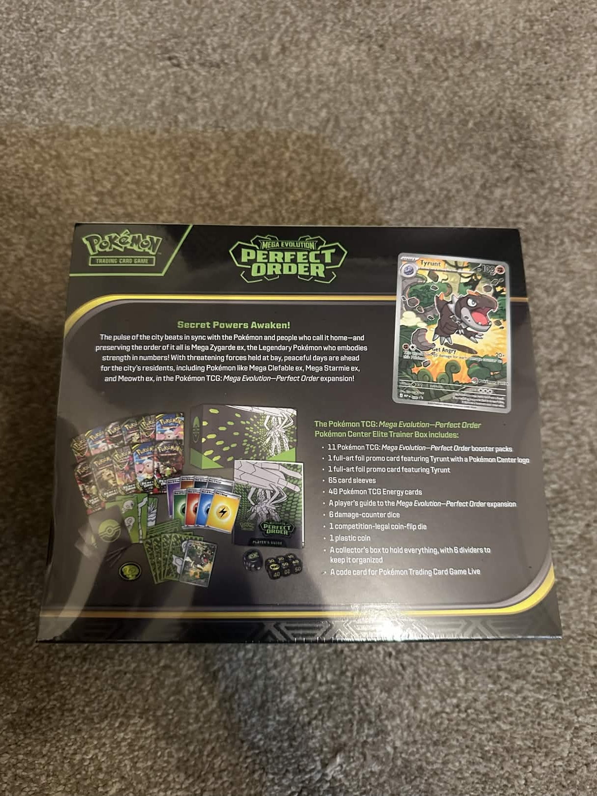 Pokémon TCG: Mega Evolution-Perfect Order Pokémon Center Elite Trainer Box - Ripped Seal