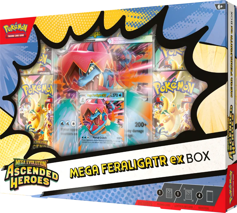 Pokemon TCG Mega Feraligatr ex Box